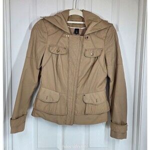 White House Black Market Beige Jacket Women's Size 2